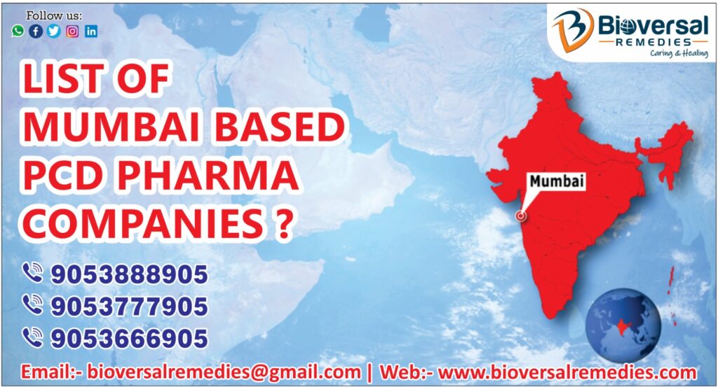 List Of Mumbai Based PCD Pharma Companies