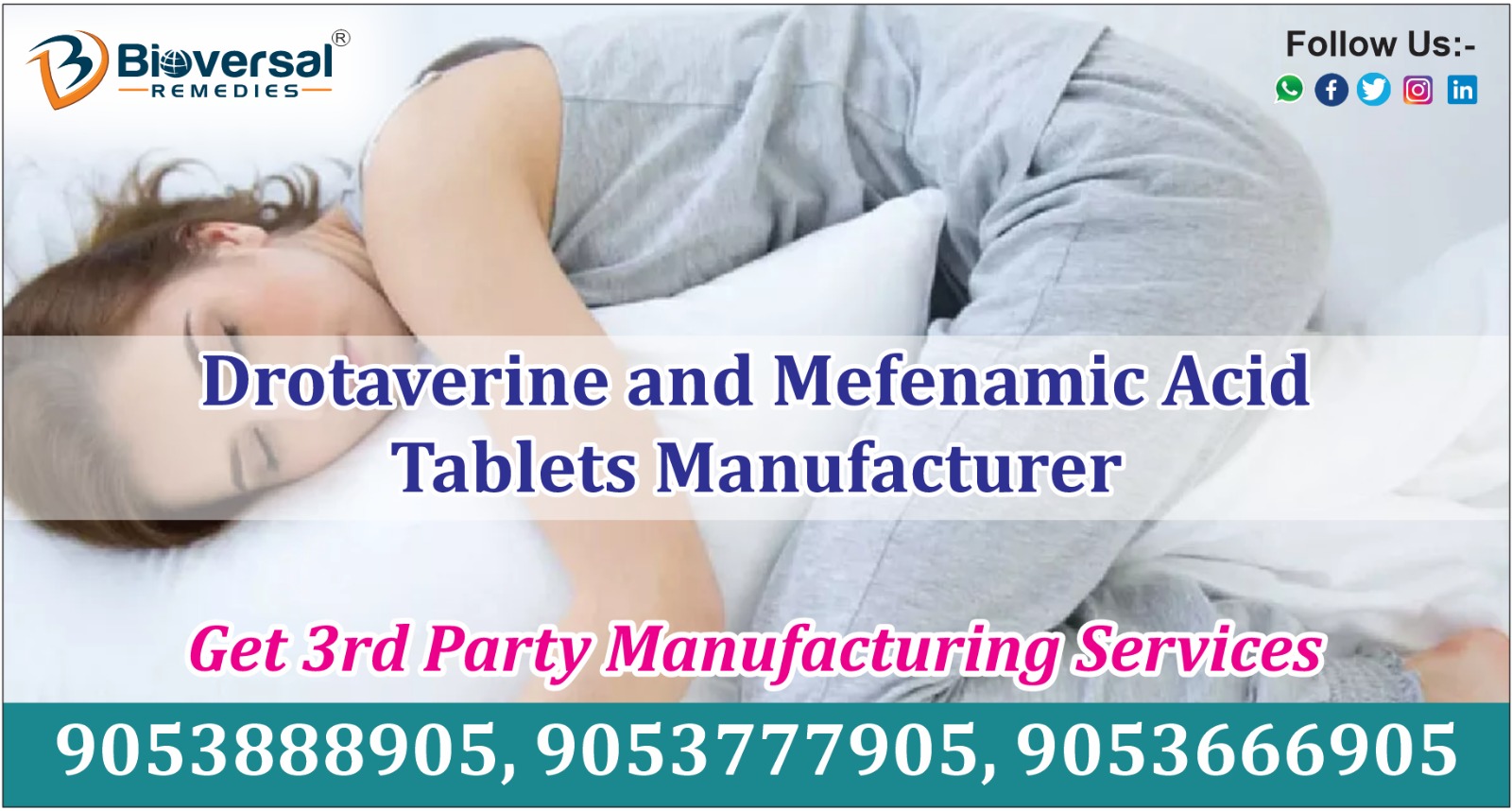 Drotaverine and Mefenamic Acid Tablets Manufacturer
