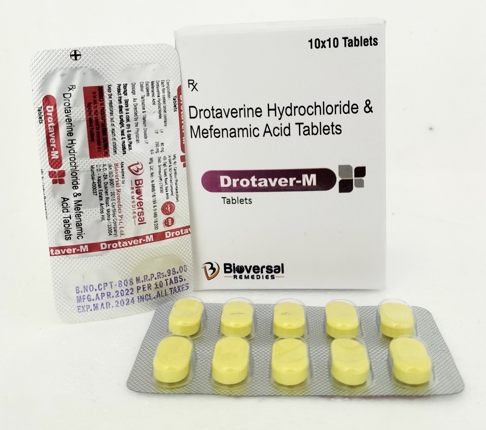 Drotaverine and Mefenamic Acid Tablets