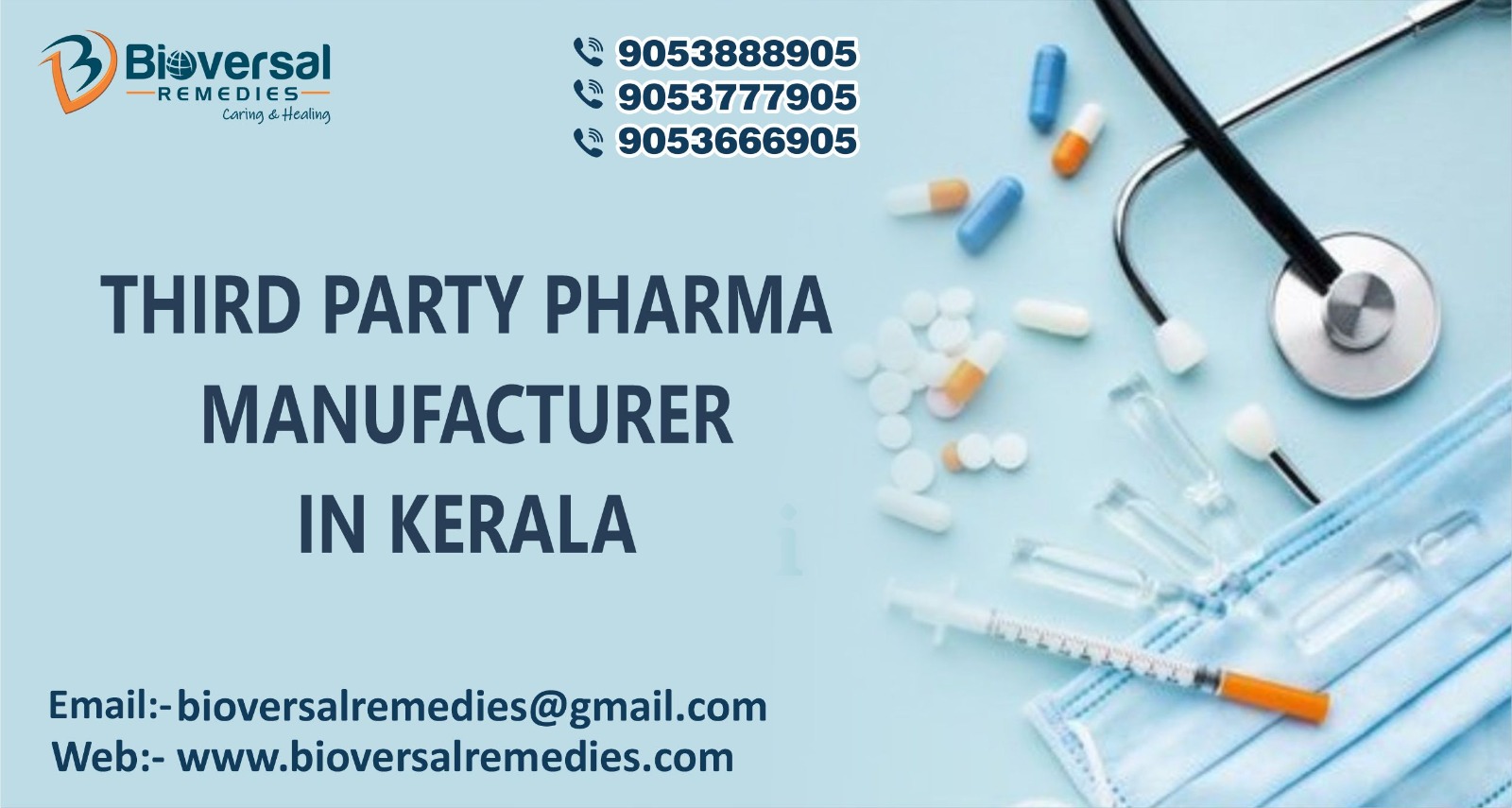 Third Party Pharma Manufacturer in Kerala - Bioversal Remedies